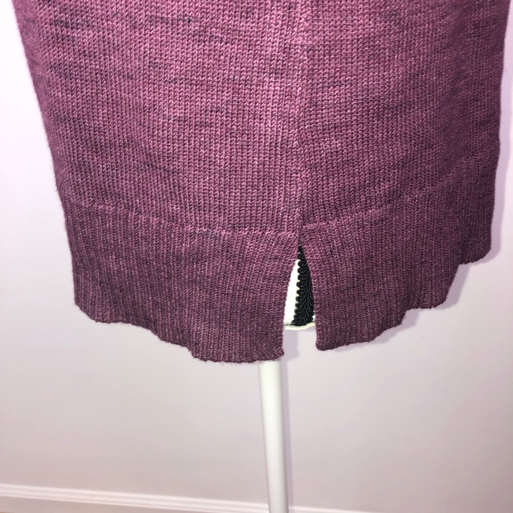 American Eagle Ombre Criss Cross Lace Up Sweater Size Medium Color Purple - Picture 4 of 8